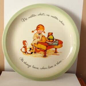 1972 Holly Hobbie Collector Plate Vintage